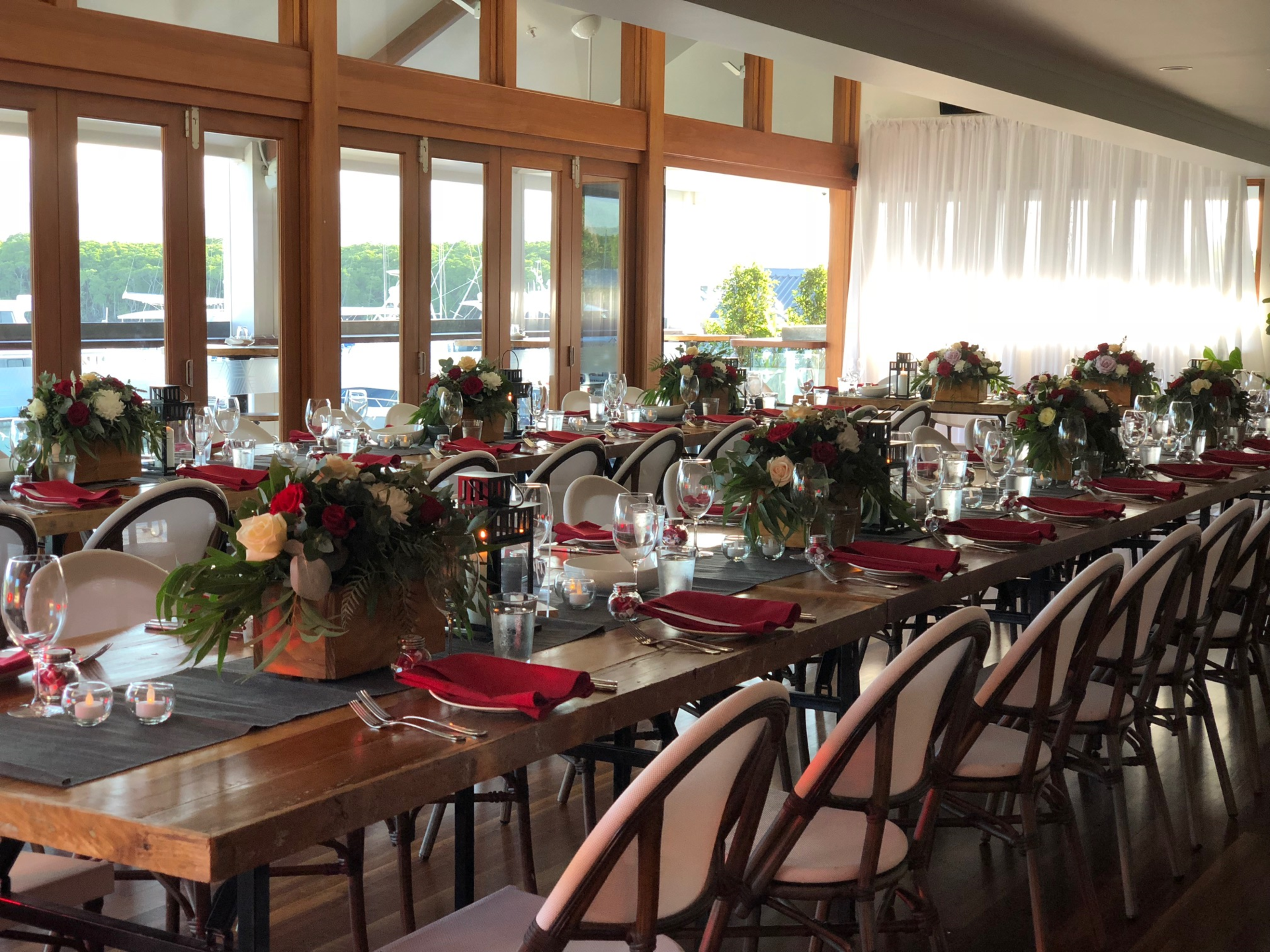 Boat Room wedding reception