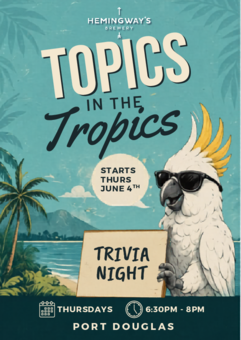 Trivia night at Hemingway’s Brewery Port Douglas