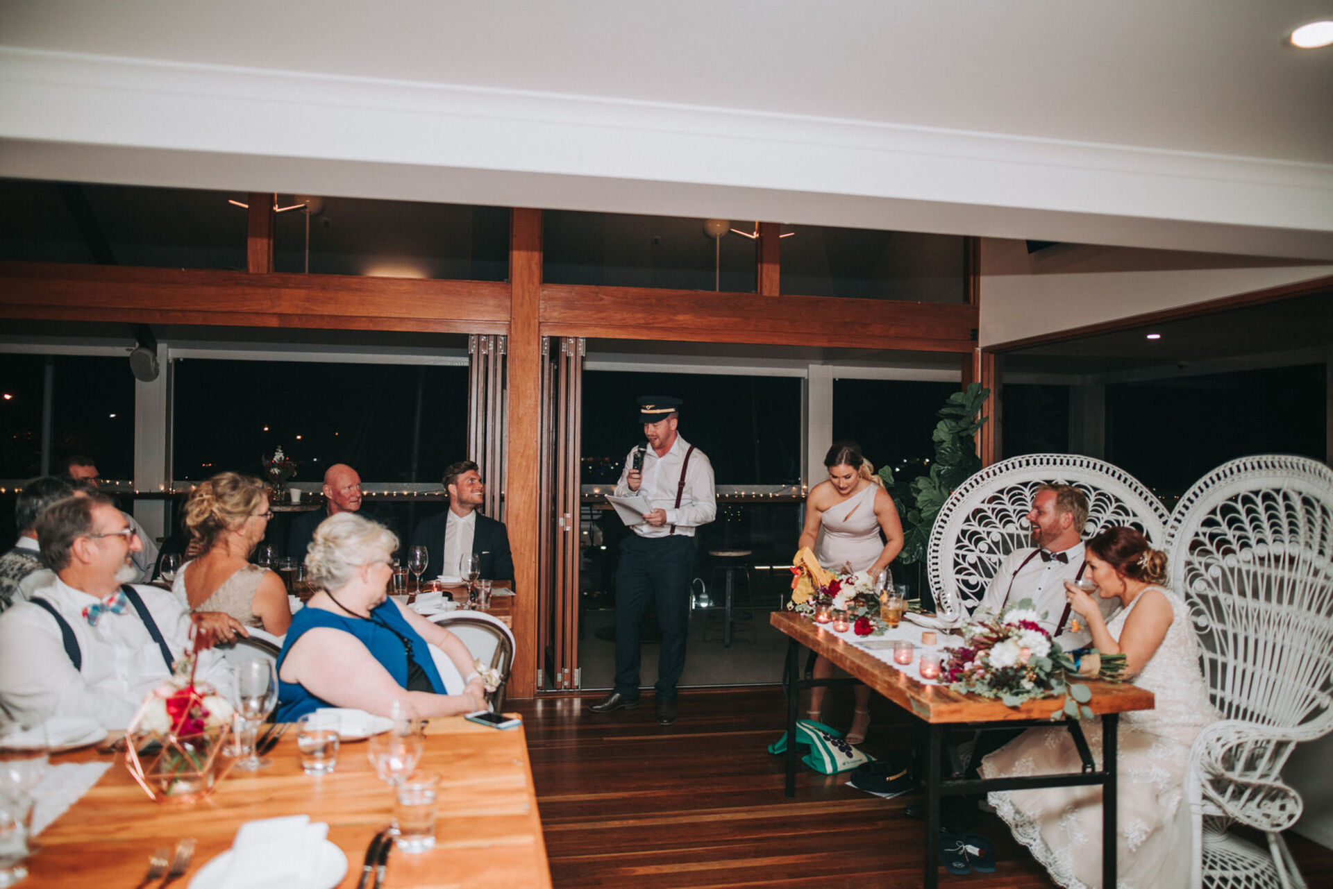 Wedding reception Boat Room