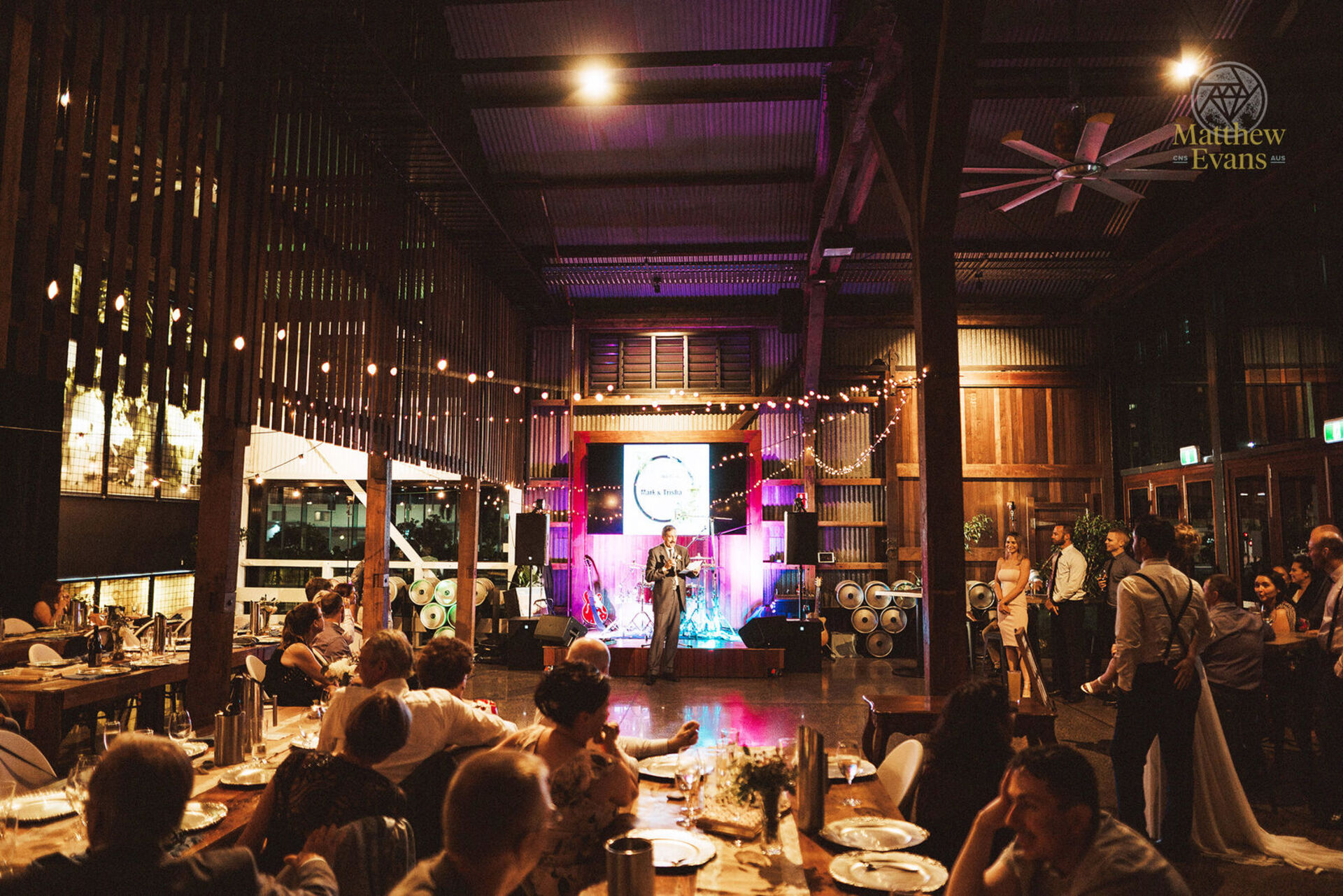 Wedding reception sound system