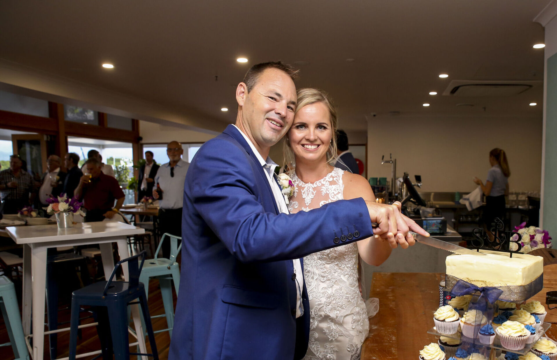 Cutting Wedding Cake